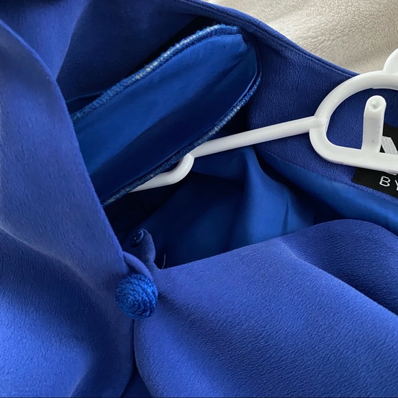 Vintage Silk Blue Dress - Picture 10 of 11